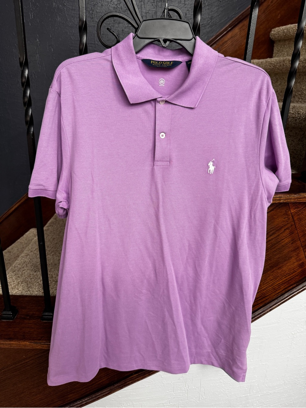 Large Polo Golf by Ralph Lauren Men’s Lilac Polo Shirt
